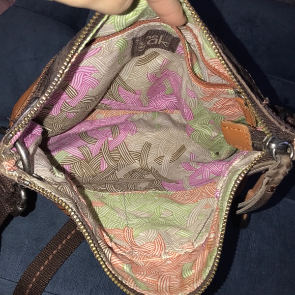 Slouchy Rustic Leather Side Satchel - Picture 5 of 9